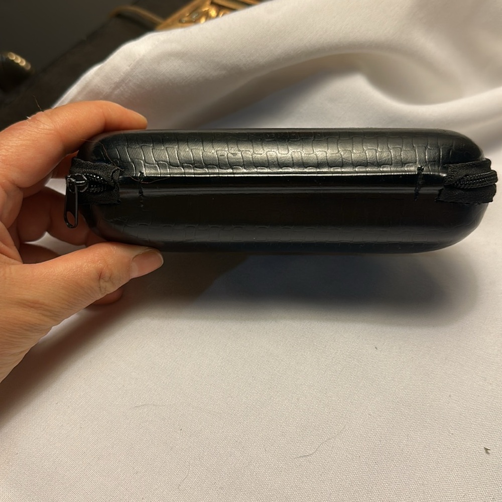 Carrera Black Crocodile Patterned Sunglasses Case - image 4